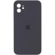 Чохол Silicone Case Square Full Camera Protective (AA) для Apple iPhone 11 (6.1") Сірий / Dark Gray