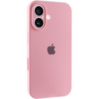 Чохол Silicone Case Full Camera Protective (AA) для Apple iPhone 16 (6.1") Рожевий / Light pink