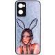 TPU+PC чохол Prisma Ladies для Oppo A57s / A77s Rabbit