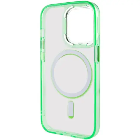 Чохол TPU Iris with MagSafe для Apple iPhone 14 Pro (6.1") Салатовий