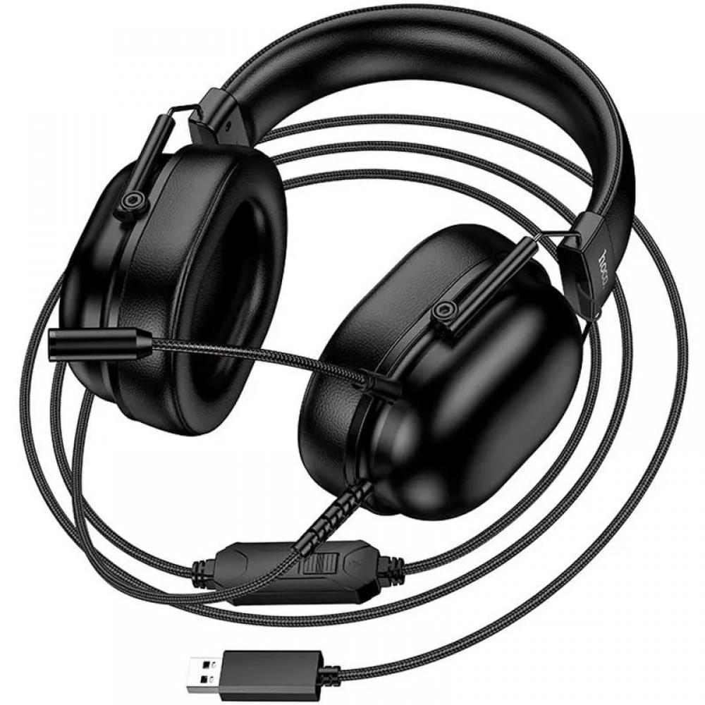 Накладні навушники Hoco W113 Dynamic (USB7.1+3.5mm/2m) Black