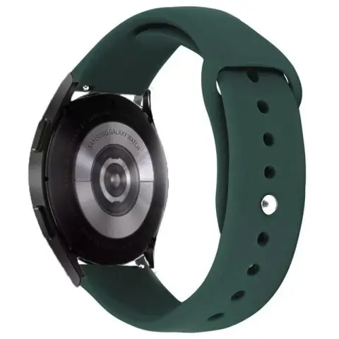 Силіконовий ремінець Sport для Smart Watch 20mm Зелений / Forest green