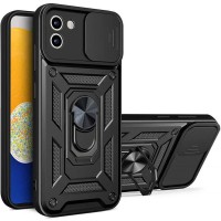 Чохол Ummi Camshield Serge Ring для Samsung Galaxy A03 Чорний / Black