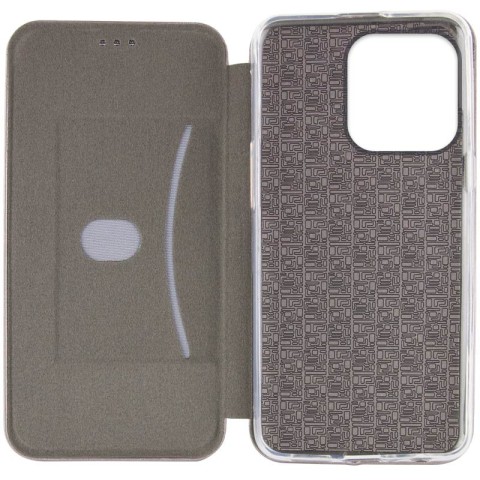 Шкіряний чохол-книжка Classy для Xiaomi Redmi Note 14 4G (Int. version) Сірий