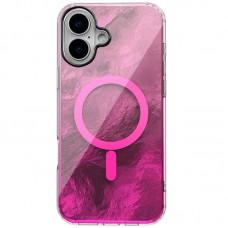 Чохол TPU Shiny Mountain (MagFit) для Apple iPhone 16 (6.1") Pink