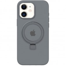 Чохол Silicone Case Full Protective with Ring для Apple iPhone 11 (6.1") Grey
