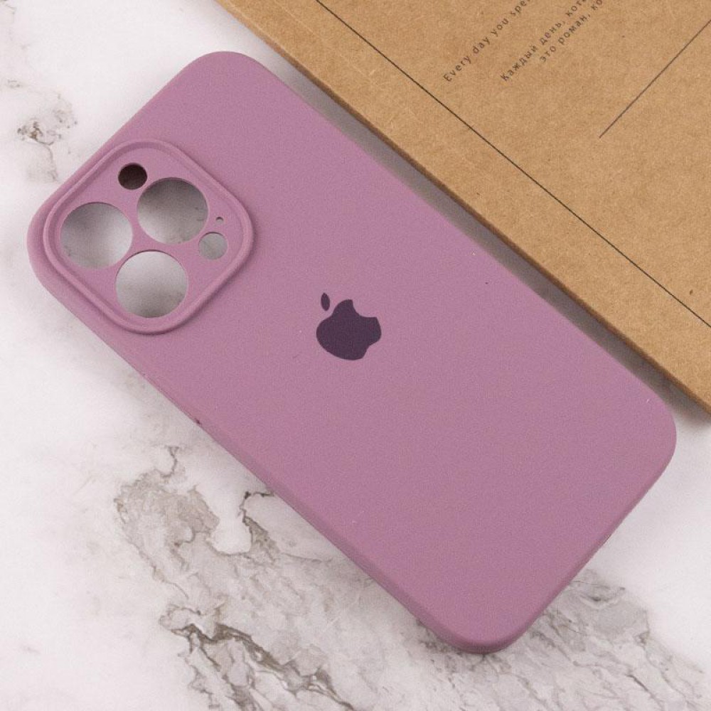 Чохол Silicone Case Full Camera Protective (AA) для Apple iPhone 14 Pro (6.1") Ліловий / Lilac Pride