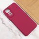 Чохол Silicone Cover Lakshmi Full Camera (AA) для Xiaomi Redmi Note 11 (Global) / Note 11S Бордовий / Marsala
