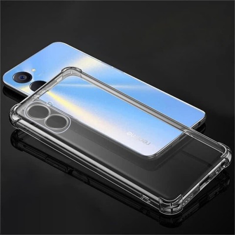 TPU чохол GETMAN Ease logo посилені кути Full Camera для Realme 10 4G Безбарвний (прозорий)