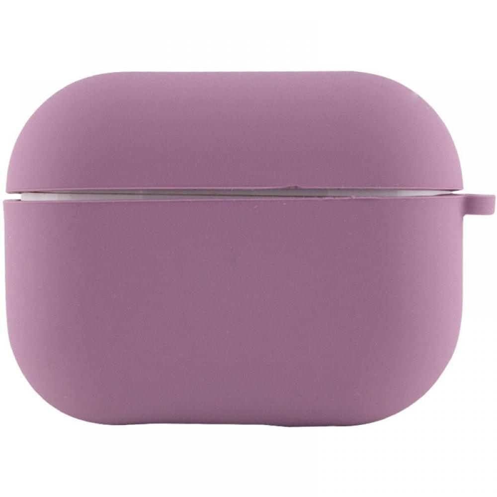 Силіконовий футляр з мікрофіброю для навушників Airpods 3 Ліловий / Lilac Pride