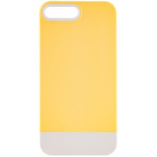Чохол TPU+PC Bichromatic для Apple iPhone 7 plus / 8 plus (5.5") Creamy-yellow / White