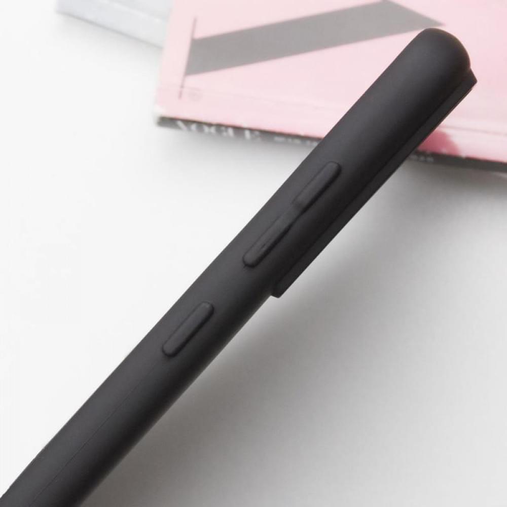 Чохол TPU GETMAN Liquid Silk Full Camera для Samsung Galaxy S21 Чорний / Black