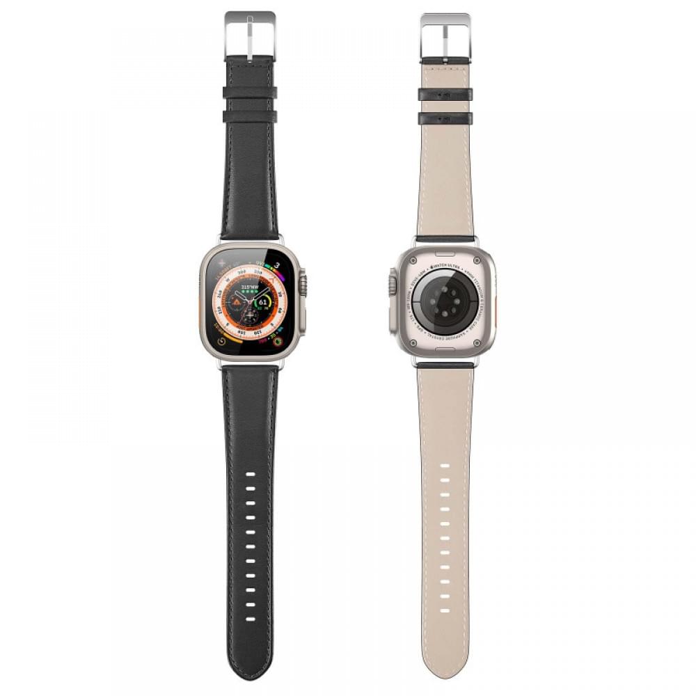 Ремінець Dux Ducis Leather Strap Classic для Apple Watch 38/40/41/42mm(ser.10) Black