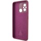 Чохол Silicone Cover Lakshmi Full Camera (AAA) для Xiaomi Redmi 12C Бордовий / Plum