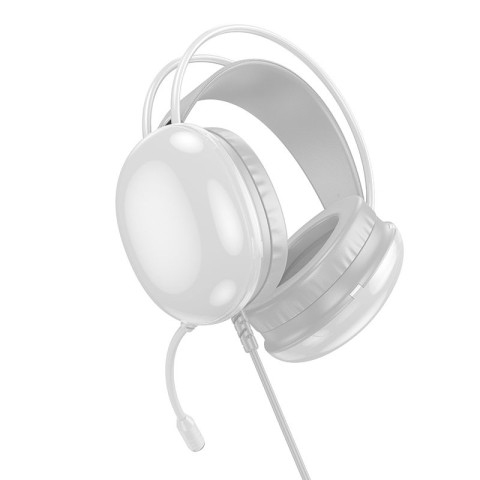 Накладні навушники Hoco W109 Rich gaming (USB+3.5mm/2m) White