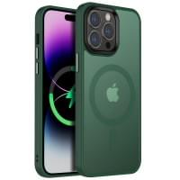 Чохол Ummi Colorful with MagSafe для Apple iPhone 13 Pro (6.1") Зелений / Dark Green