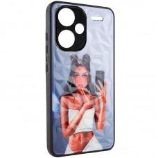 TPU+PC чохол Prisma Ladies для Xiaomi Redmi Note 13 Pro+ Black in White