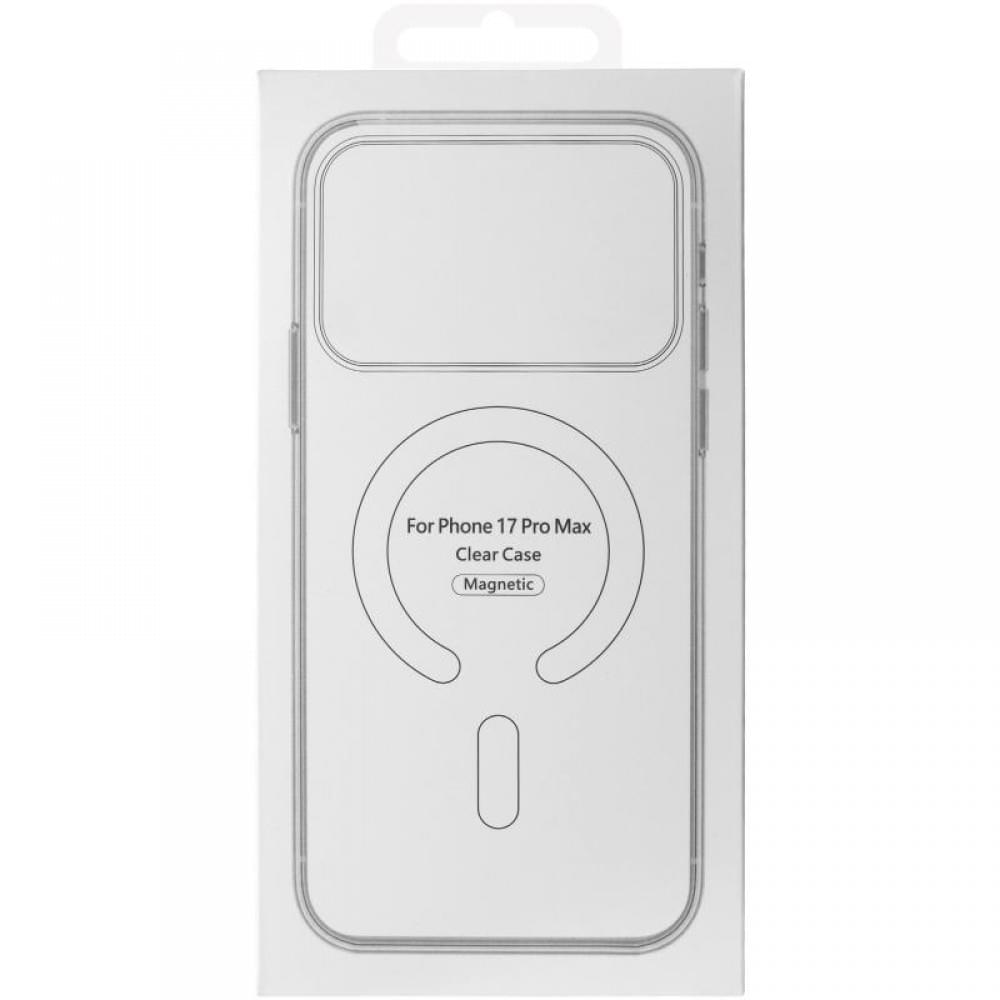 TPU+PC чохол Clear Garden with MagSafe для Apple iPhone 17 Pro Max (6.9") Blue Blossom