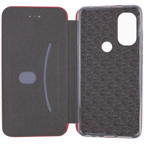 Шкіряний чохол-книжка Classy для Motorola Moto E40 Червоний