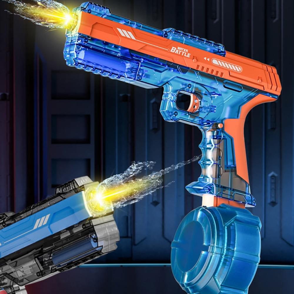Водяний акумуляторний пістолет Water Gun 66-35 (500ml) with lithium battery Blue / Orange