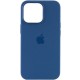 Чохол Silicone case (AAA) with Magsafe and Animation для Apple iPhone 13 Pro Max (6.7") Синій / Blue Jay