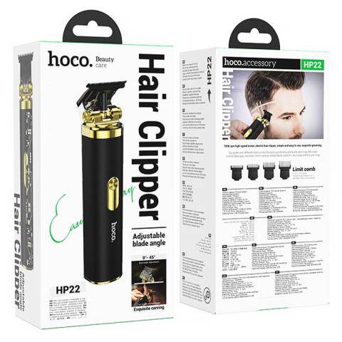 Машинка для стрижки волосся Hoco HP22 Retro engraving Black