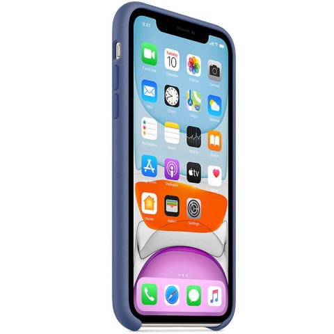 Чохол Silicone case (AAA) для Apple iPhone 11 Pro Max (6.5") Синій / Linen Blue