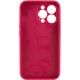 Чохол Silicone Case Full Camera Protective (AA) NO LOGO для Apple iPhone 13 Pro (6.1") Червоний / Rose Red