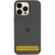 Чохол Silicone Case (AA) Logo with MagSafe для Apple iPhone 16 (6.1") Сірий / Dark Gray