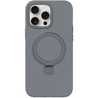 Чохол Silicone Case Full Protective NO LOGO with Ring для Apple iPhone 14 Pro Max (6.7") Grey