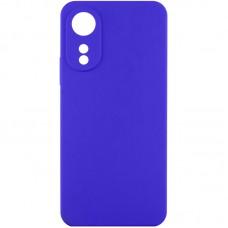 Чохол TPU GETMAN Liquid Silk Full Camera для Oppo A78 4G Синій / Iris