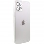 Чохол TPU+Glass Sapphire matte case для Apple iPhone 12 Pro (6.1") Pearly White