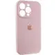 Чохол Silicone Case Full Camera Protective (AA) для Apple iPhone 14 Pro Max (6.7") Рожевий / Chalk Pink