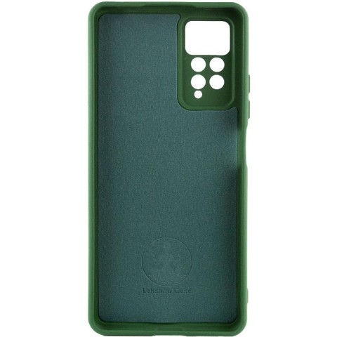 Чохол TPU GETMAN Liquid Silk Full Camera для Xiaomi Redmi Note 11 Pro 4G/5G / 12 Pro 4G Зелений / Dark green