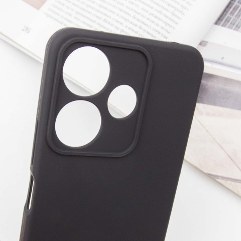 Чохол Silicone Cover Lakshmi Full Camera (AA) для Xiaomi Redmi 13 4G / Poco M6 4G Чорний / Black