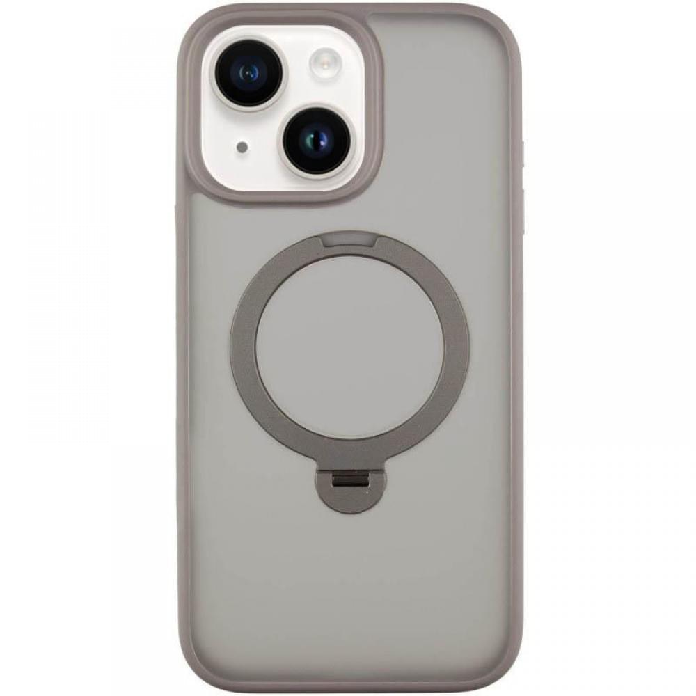 Чохол Ummi Colorful with MagSafe HQ Ring для Apple iPhone 15 (6.1") Grey