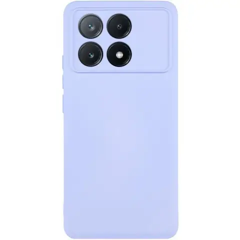 Чохол TPU GETMAN Liquid Silk Full Camera для Xiaomi Poco X6 Pro Бузковий / Light purple