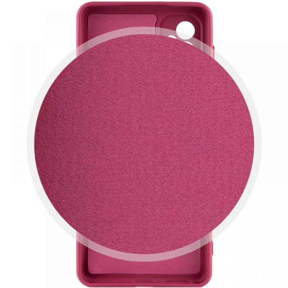 Чохол TPU GETMAN Liquid Silk Full Camera для Samsung Galaxy M34 5G Бордовий / Marsala