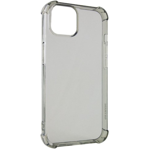 TPU чохол GETMAN Ease logo посилені кути для Apple iPhone 14 Plus (6.7") Сірий (прозорий)