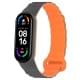 Ремінець Dual-color Magnetic для Xiaomi Mi Band 7/6/5/4/3 Gray / Orange