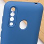 Чохол Silicone Cover My Color Full Camera (A) для ZTE Blade A7 Fingerprint (2020) Синій / Navy blue