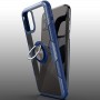TPU+PC чохол Deen CrystalRing for Magnet (opp) для Apple iPhone 13 Pro Max (6.7") Безбарвний / Темно-синій