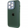 Чохол TPU+Glass Sapphire Midnight для Apple iPhone 14 Pro Max (6.7") Зелений / Forest green