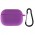 Силіконовий футляр New з карабіном для навушників Airpods Pro Фіолетовий / Grape