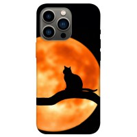 TPU чохол Demsky Кот на фоне луны