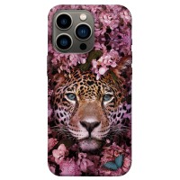 TPU чохол Demsky Леопард в цветах