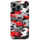 TPU чохол Demsky Красно-серый камуфляж