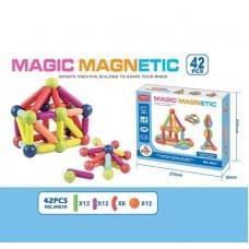 Магнітний конструктор 42 деталі, в кор. 27*24*5см /48-2/