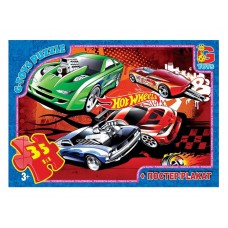 Пазли ТМ "G-Toys" із серії "Hot Wheels", 35 ел.