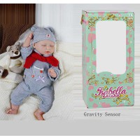 Пупс TK Group функціональний 42 см датчик руху сміх плач засинає гумовий аксесуари QM24010